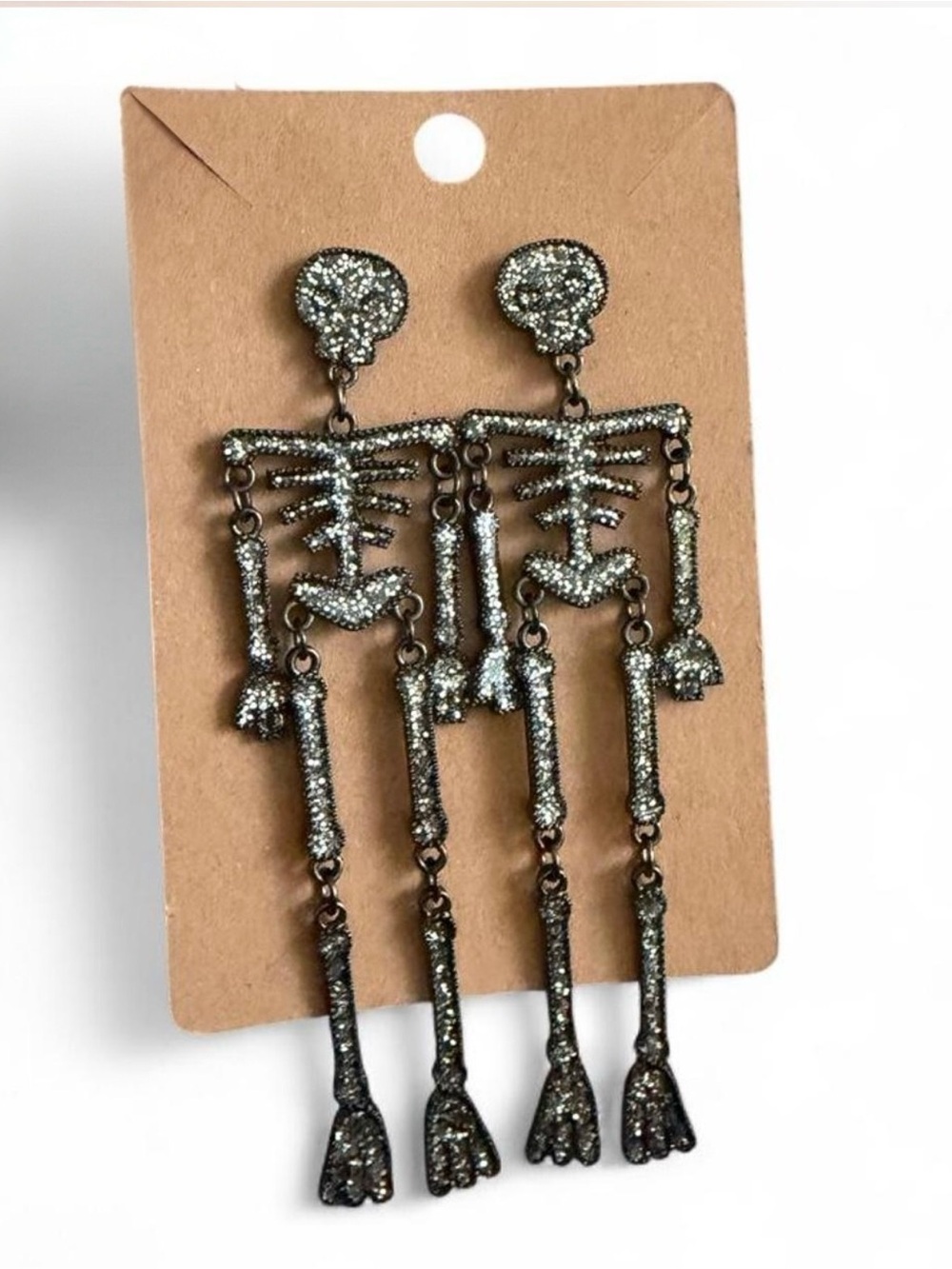Articulated Skeleton Dangle Earrings